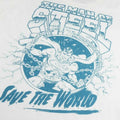 Blanc - Bleu - Pack Shot - Superman - T-shirt SAVE THE WORLD - Homme
