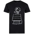 Noir - Front - Peanuts - T-shirt - Homme