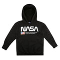 Noir - Front - NASA - Sweat à capuche NATIONAL AERONAUTICS - Garçon