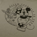 Kaki clair - Noir - Lifestyle - Disney - T-shirt ALLOW YOURSELF TO GROW - Femme