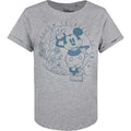 Gris chiné - Noir - Front - Disney - T-shirt ALLOW YOURSELF TO GROW - Femme