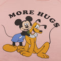 Rose pâle - Side - Disney - Sweat court MORE HUGS - Femme