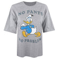 Gris chiné - Front - Disney - T-shirt NO PANTS NO PROBLEM - Femme