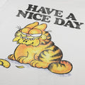 Blanc - Orange - Noir - Side - Garfield - T-shirt HAVE A NICE DAY - Femme