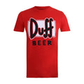 Rouge - Blanc - Noir - Front - The Simpsons - T-shirt DUFF BEER - Homme