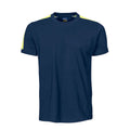Bleu marine - Jaune - Front - Projob - T-shirt - Homme