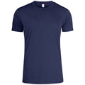Bleu marine foncé - Front - Clique - T-shirt - Homme