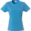 Turquoise vif - Front - Clique - T-shirt - Femme