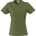 Vert kaki - Front - Clique - T-shirt - Femme