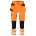 Orange - Noir - Front - Projob - Pantalon cargo - Homme