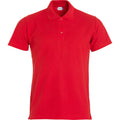 Rouge - Front - Clique - Polo BASIC - Homme