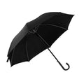 Noir - Front - Parapluie avec poignée en PVC - Homme