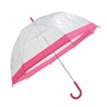 Transparent-Rose - Front - Parapluie transparent - Adulte