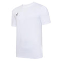 Blanc - Noir - Front - Umbro - T-shirt CLUB LEISURE - Enfant