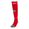 Rouge - Blanc - Front - Umbro - Chaussettes de foot DIAMOND - Enfant