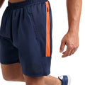 Bleu marine foncé - Orange - Side - Umbro - Short de jogging PRO - Homme