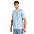 Bleu - Blanc - Side - Umbro - T-shirt LEIGON - Homme