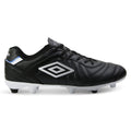 Noir - Blanc - Bleu roi - Side - Umbro - Chaussures de foot pour terrain ferme SPECIALI LIGA - Homme