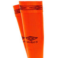 Orange vif - Noir - Side - Umbro - Chaussettes de foot DIAMOND