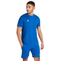 Bleu roi - Blanc - Side - Umbro - T-shirt CLUB LEISURE - Homme