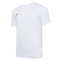 Blanc - Noir - Front - Umbro - T-shirt CLUB LEISURE - Homme