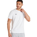 Blanc - Noir - Pack Shot - Umbro - T-shirt CLUB LEISURE - Homme