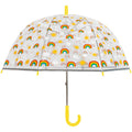 Transparent - Jaune - Front - X-brella - Parapluie droit - Enfant