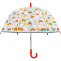 Transparent - Rouge - Front - X-brella - Parapluie droit - Enfant
