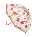 Transparent - Rose - Front - Drizzles - Parapluie droit - Enfant