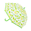 Transparent - Vert - Front - Drizzles - Parapluie droit - Enfant