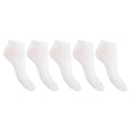 Blanc - Front - Floso - Socquettes (lot de 5 paires) - Femme
