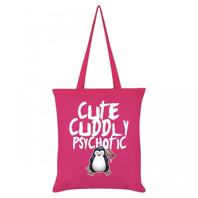 Front - Psycho Penguin - Sac tote CUTE CUDDLY PSYCHOTIC