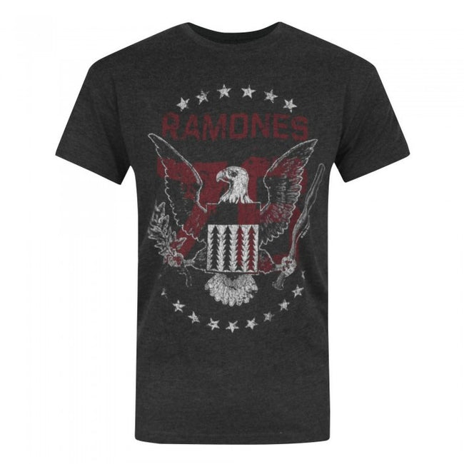 Front - Amplified - T-shirt officiel Ramones tournée de 76 - Homme