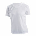 Blanc - Front - Xpres Subli Plus - T-shirt à manches courtes et col en V - Femme