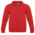 Rouge - Front - B&C Monster - Sweatshirt à capuche et fermeture zippée - Homme