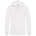 Blanc - Front - B&C - Sweatshirt à capuche et fermeture zippée - Femme