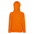 Orange - Back - Fruit of the Loom - Sweatshirt à capuche - Femme