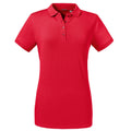 Rouge - Front - Russell - Polo manches courtes - Femmes