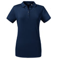 Bleu marine - Front - Russell - Polo manches courtes - Femmes