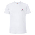 Blanc - Front - Fruit of the Loom - T-shirt VINTAGE SMALL LOGO - Homme