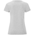 Gris clair chiné - Back - Fruit of the Loom - T-shirt ICONIC - Femme