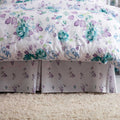 Blanc - Violet - Vert - Front - Belledorm - Drap-housse avec jupe de lit MELODY