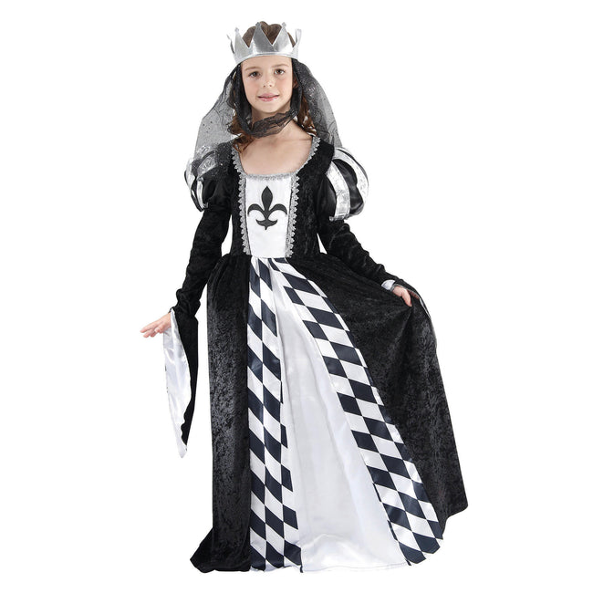 Noir - blanc - Front - Bristol Novelty - Costume échec - Fille