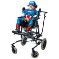 Bleu - Rouge - Blanc - Back - Captain America - Déguisement adapté aux fauteuils roulants - Enfant