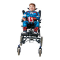 Bleu - Rouge - Blanc - Front - Captain America - Déguisement adapté aux fauteuils roulants - Enfant