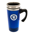 Bleu - argent - Back - Chelsea FC - Mug de voyage