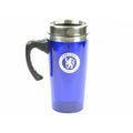 Bleu - argent - Front - Chelsea FC - Mug de voyage