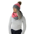 Corail - Anthracite - Side - HyFASHION - Snood LUXEMBOURG LUXURY - Femme