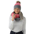 Corail - Anthracite - Front - HyFASHION - Snood LUXEMBOURG LUXURY - Femme