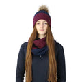 Bleu marine - Figue - Front - Hy - Snood SYNERGY LUXURY - Femme